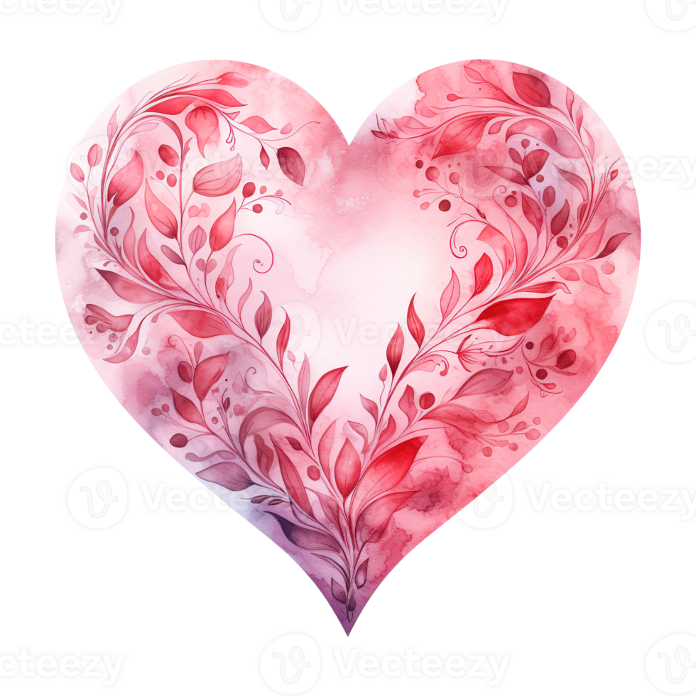 AI generated Capturing Love in Pink Valentine Heart - A Romantic Celebration of Affection and Happiness png