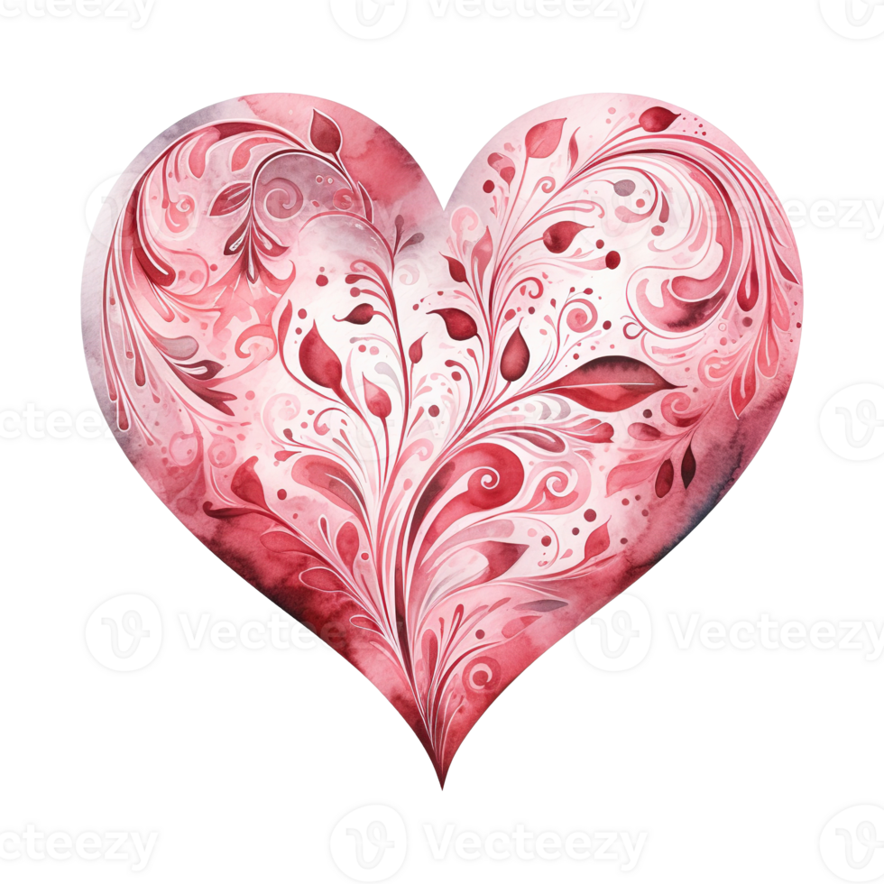 AI generated Capturing Love in Pink Valentine Heart - A Romantic Celebration of Affection and Happiness png
