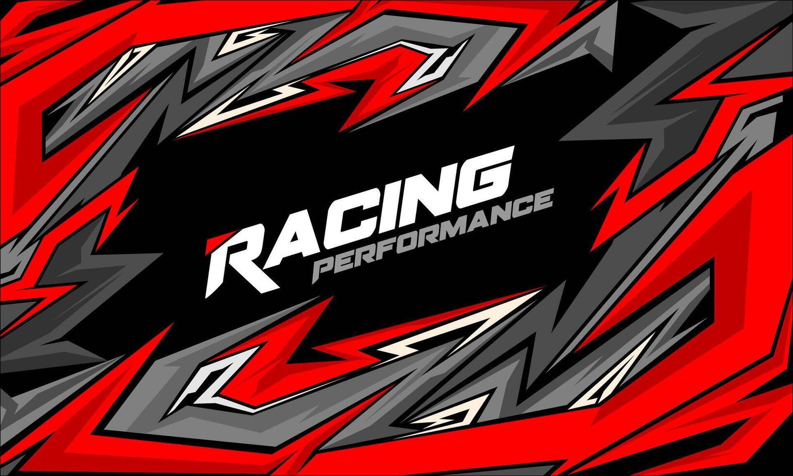 Vector red racing car wrapping sticker vector background