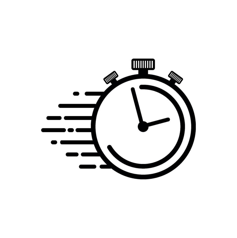 Stopwatch vector logo icon