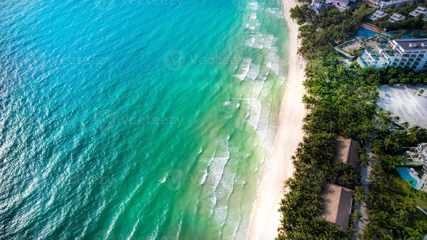 Tropical Paradise Aerial, Summer Getaway photo