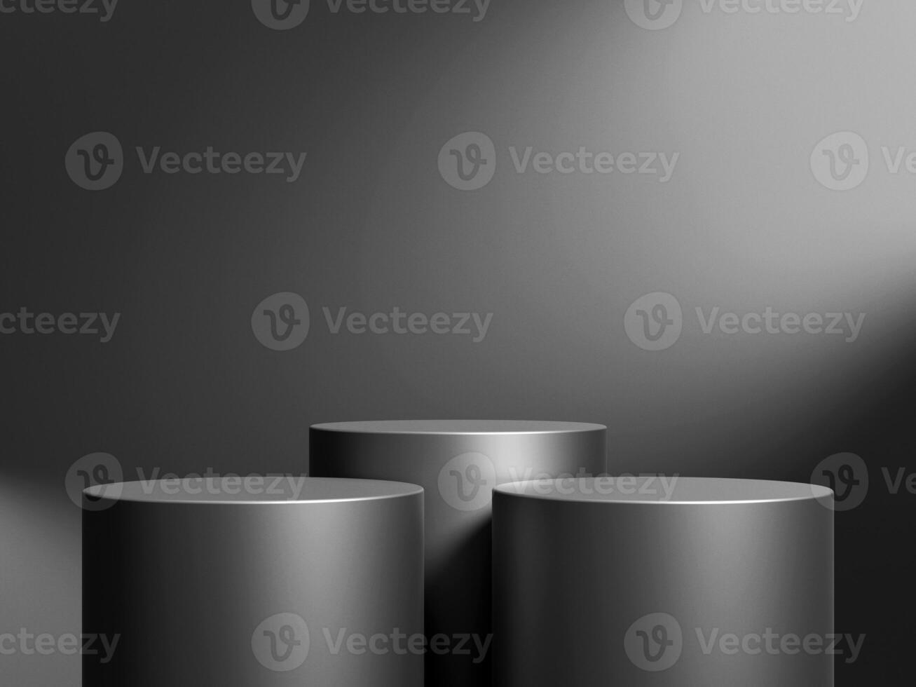 3d display product minimal scene with geometric podium platform. cylinder background 3d rendering with podium. stand for cosmetic products. Stage showcase on pedestal photo