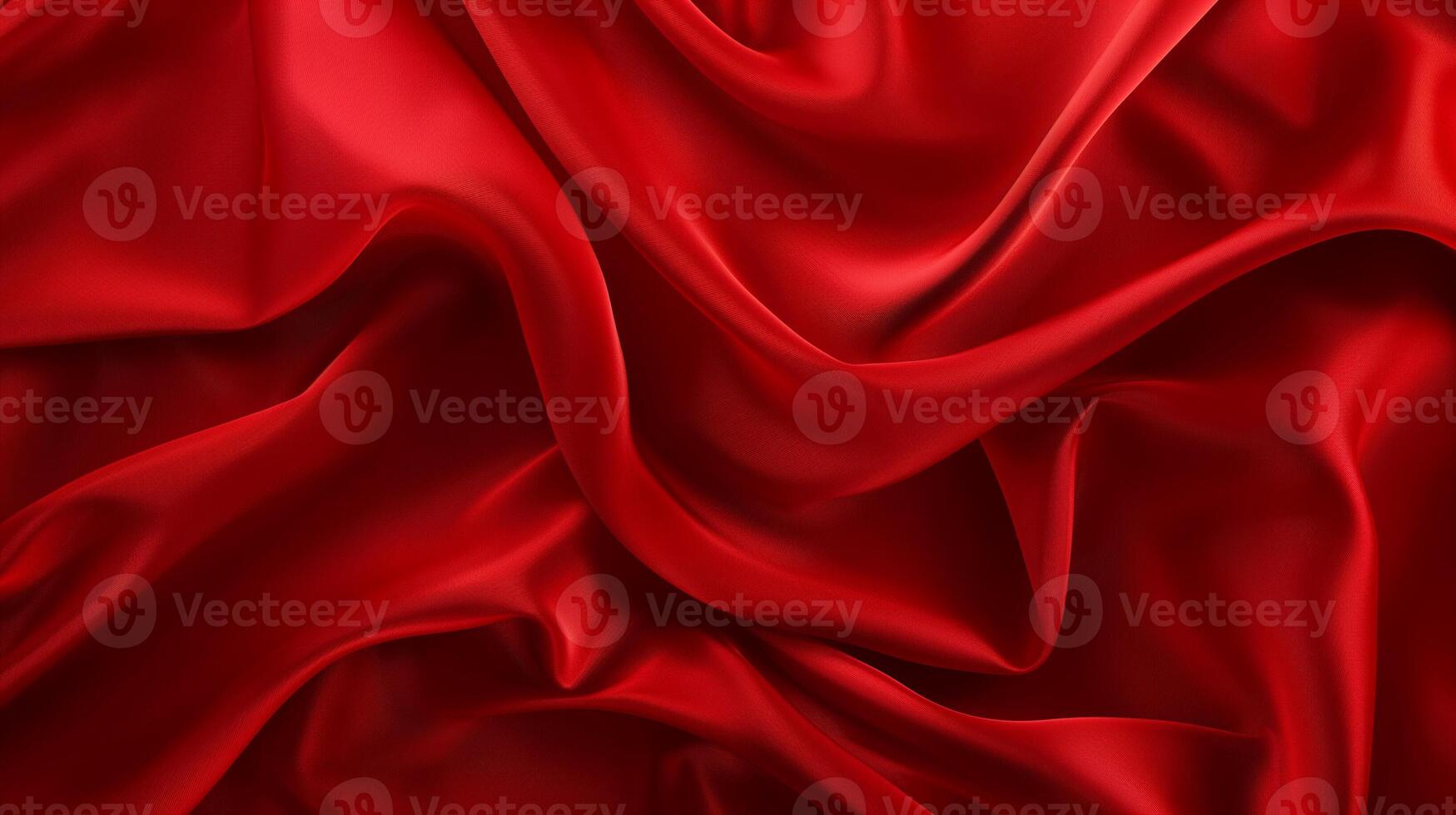 AI generated Romantic Red Satin Elegance   Valentines photo