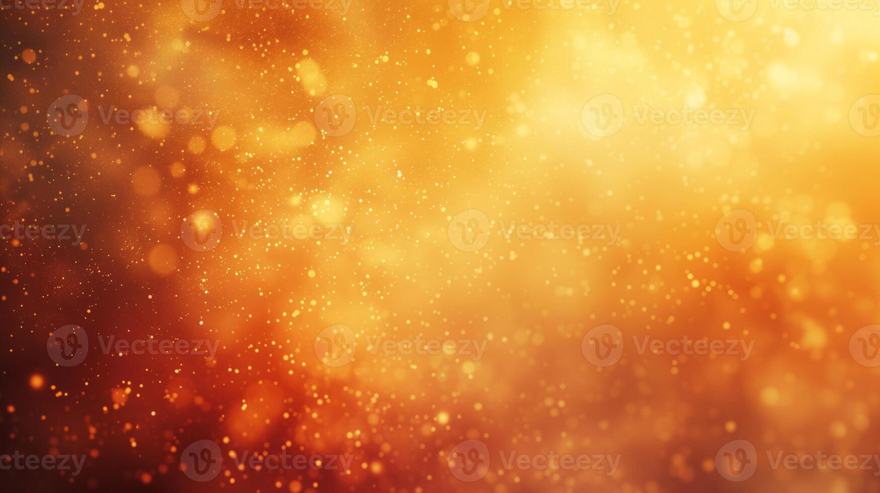 AI generated Golden Bokeh Glow   Festive Background photo