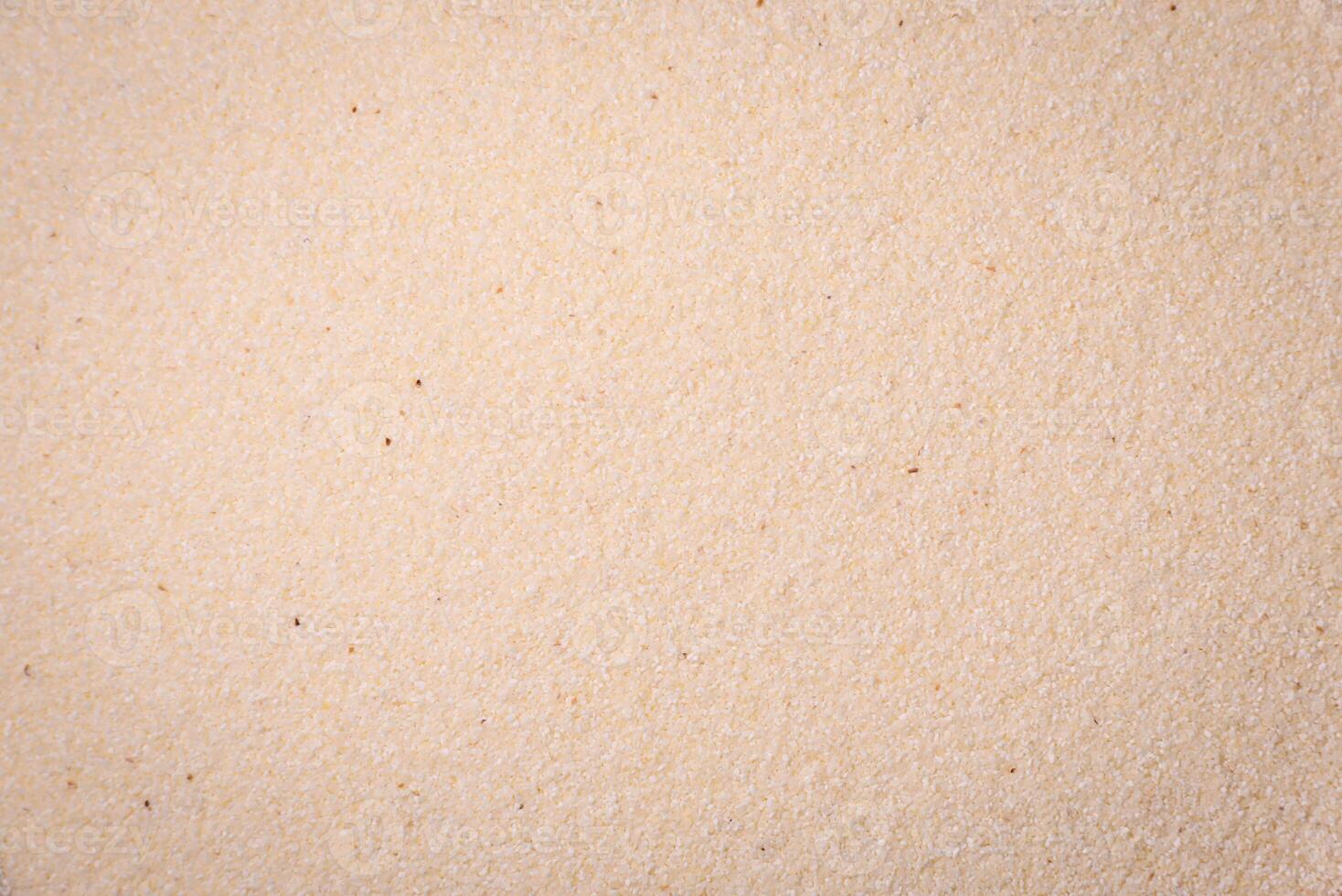 Semolina wheat grains are white in raw form photo