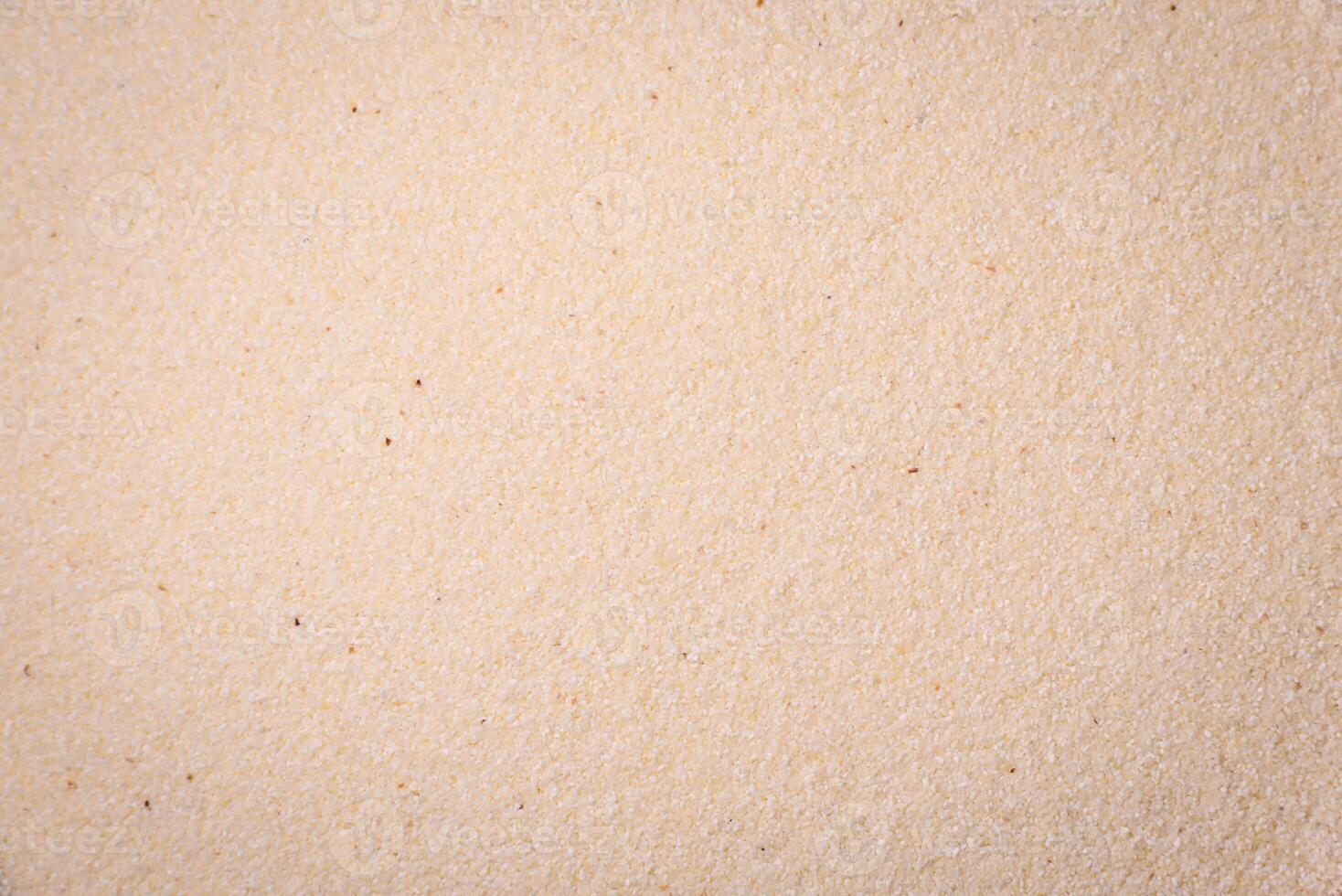 Semolina wheat grains are white in raw form photo