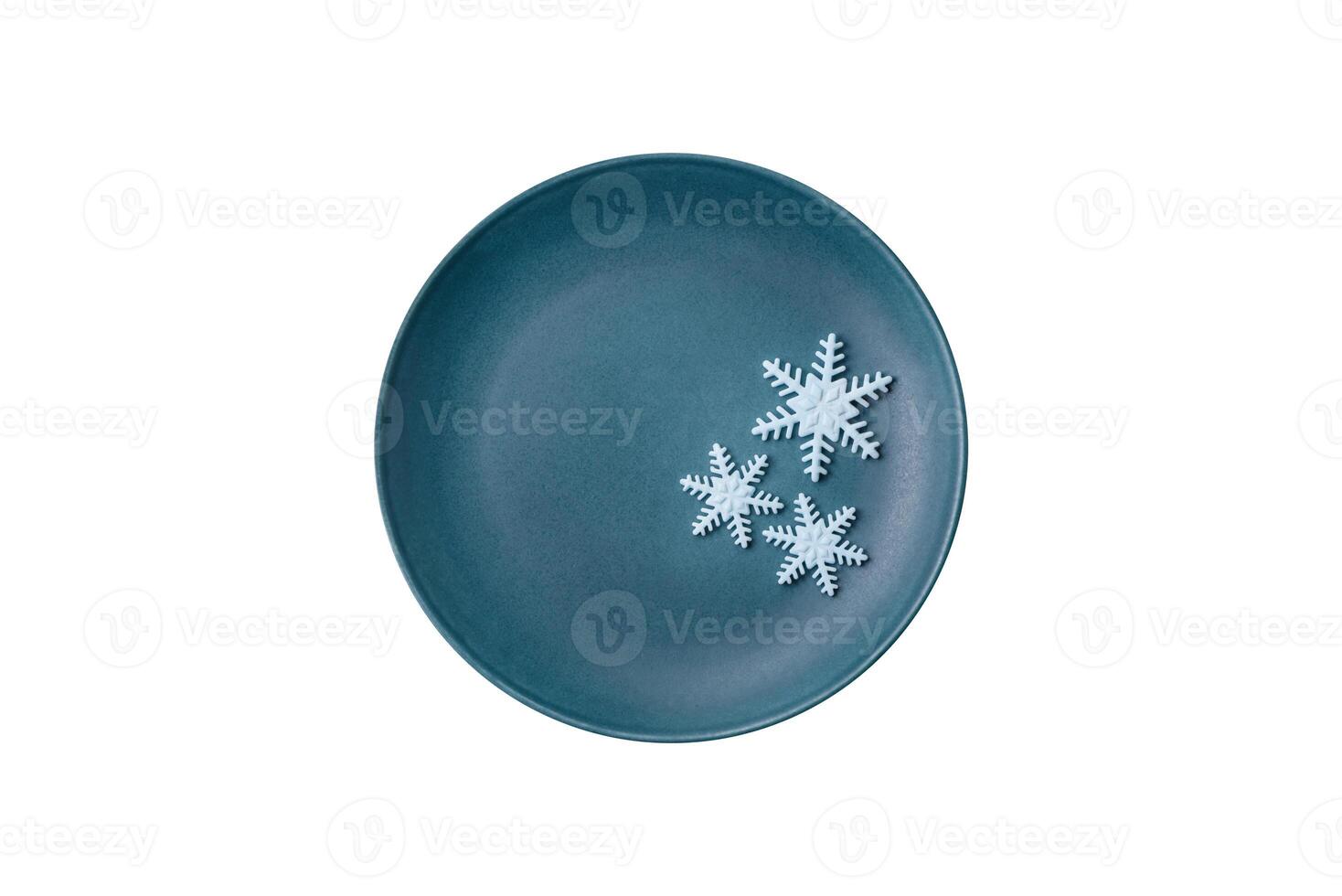 Beautiful winter snowflakes on a plain background with copy space photo