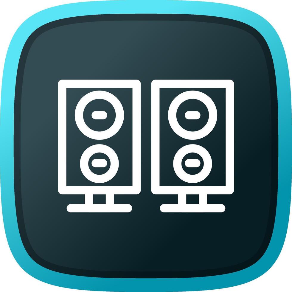 diseño de icono creativo de altavoces vector