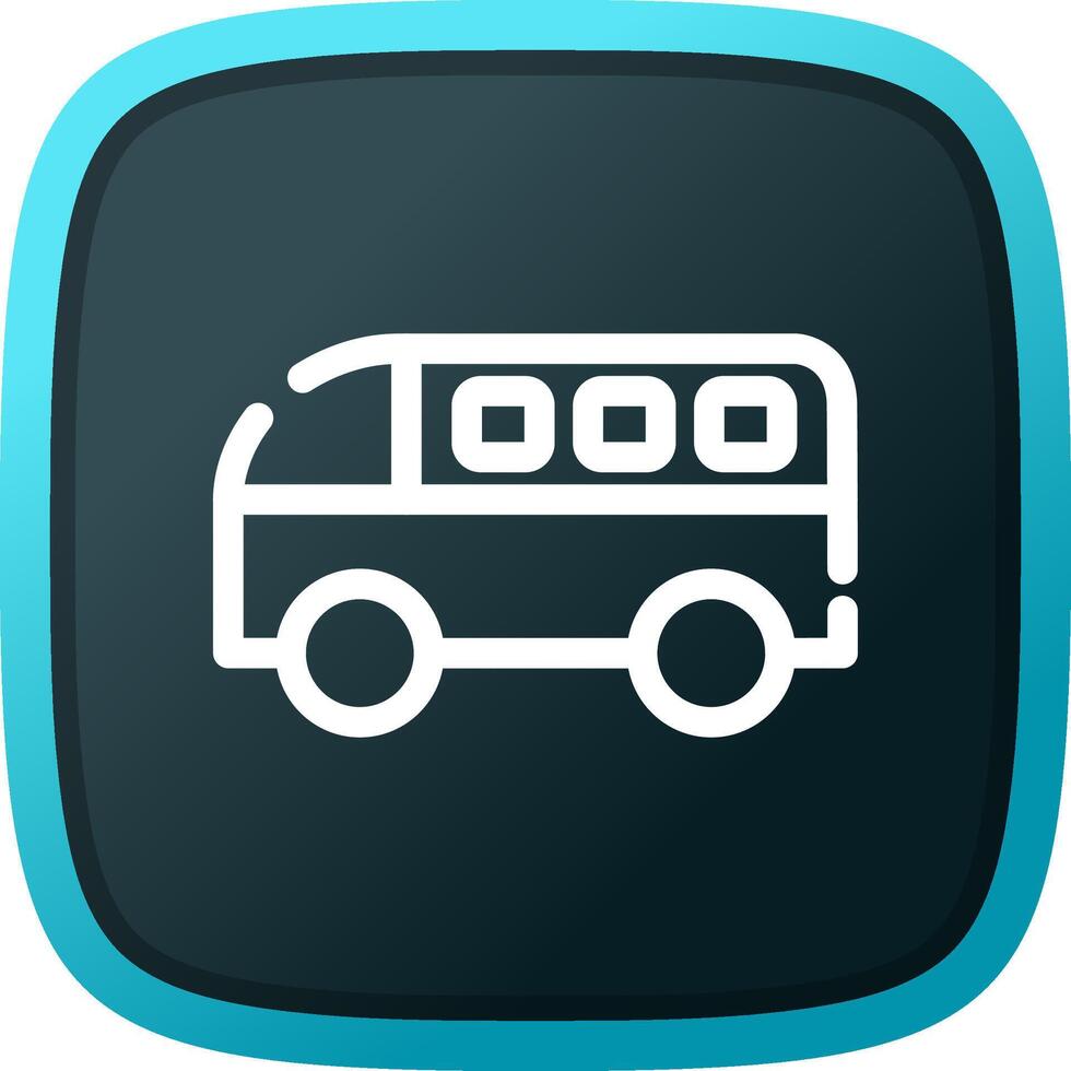 Minivan Creative Icon Design vector