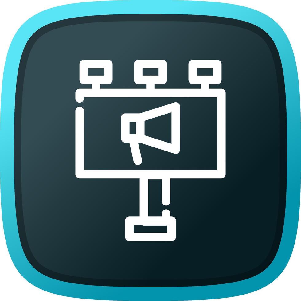Billboard Creative Icon Design vector