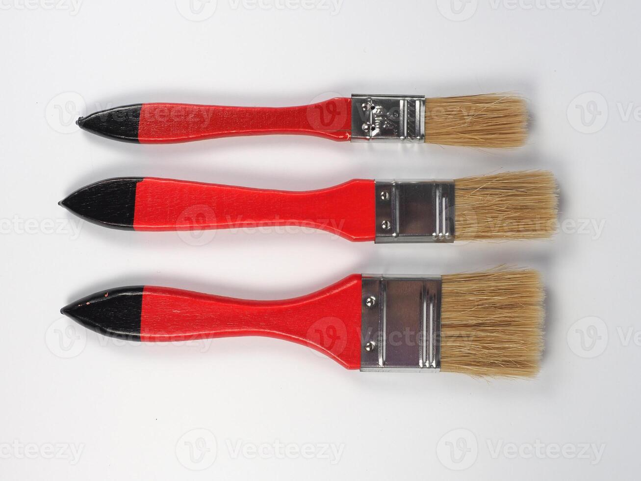paintbrush on desk with copy space photo