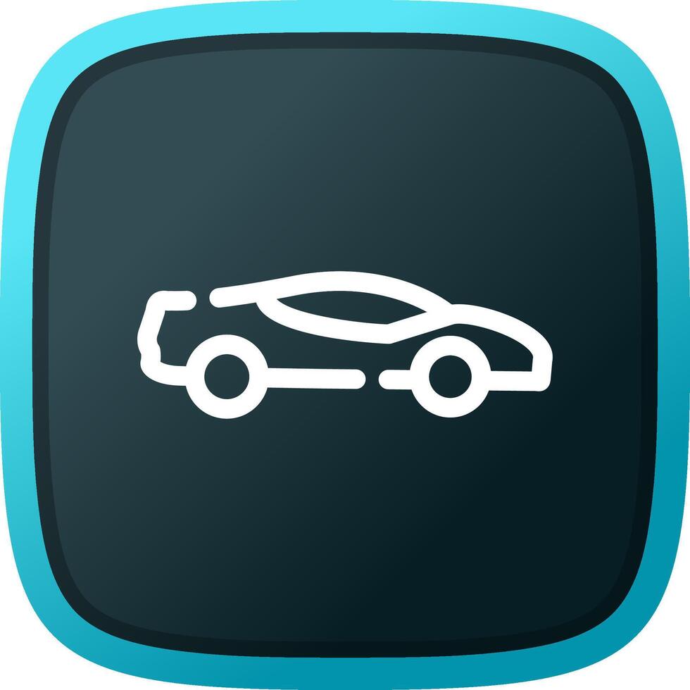 Sports Car Creative Icon Design vector