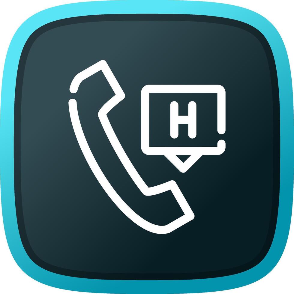 Emergency Call Creative Icon Design vector