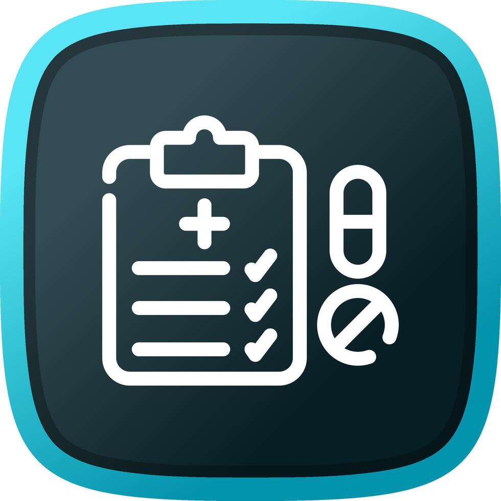 Medical Prescription Creative Icon Design vector