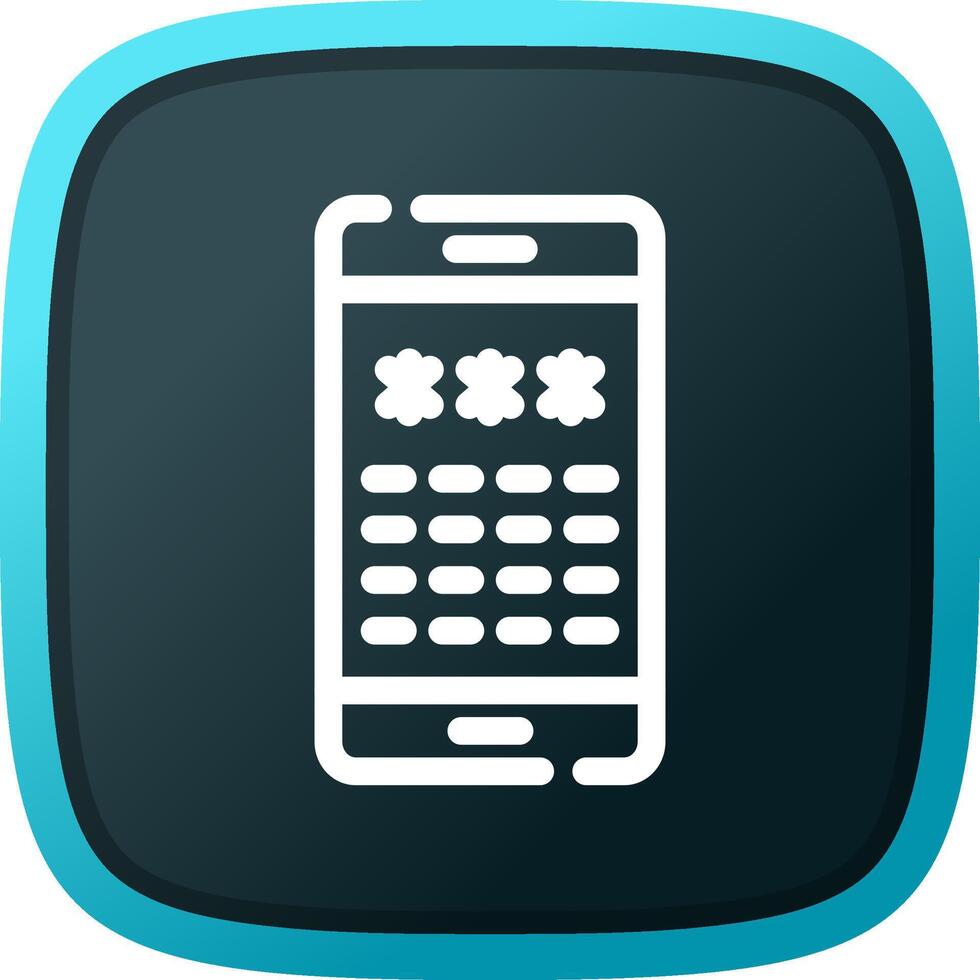 Pin Code Creative Icon Design vector