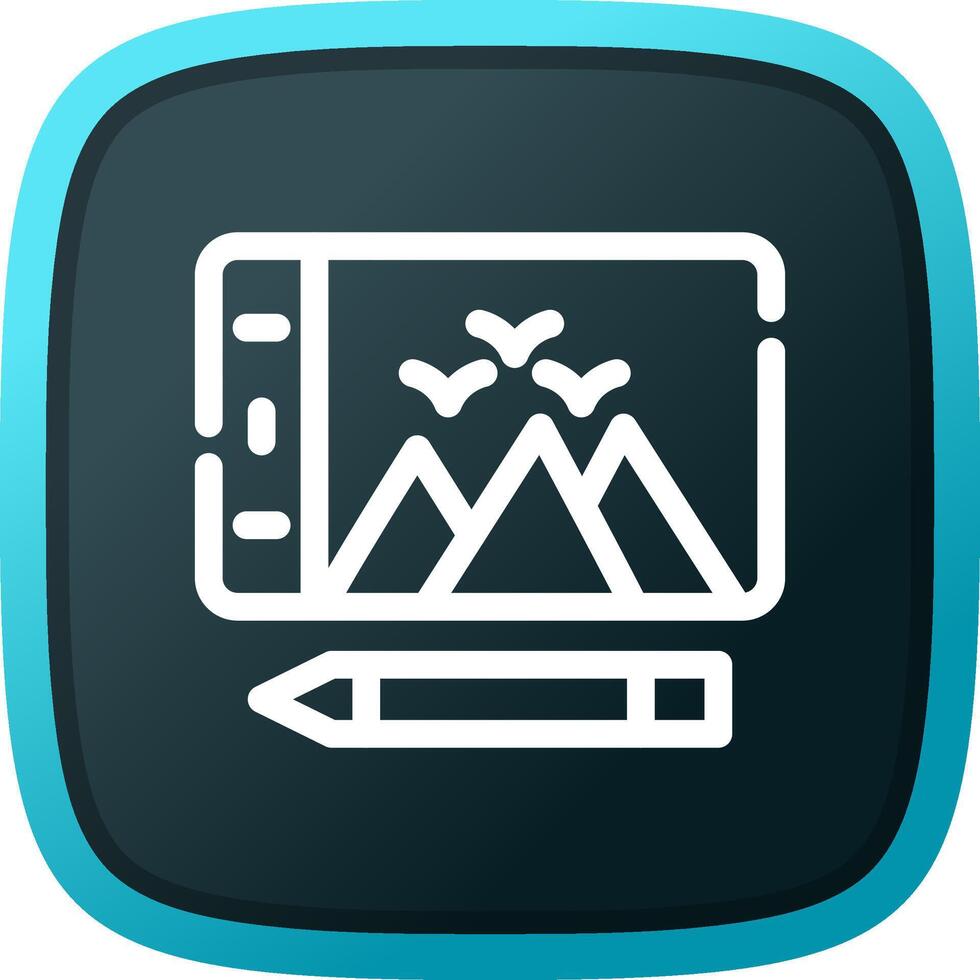 Graphic Tablet Creative Icon Design vector