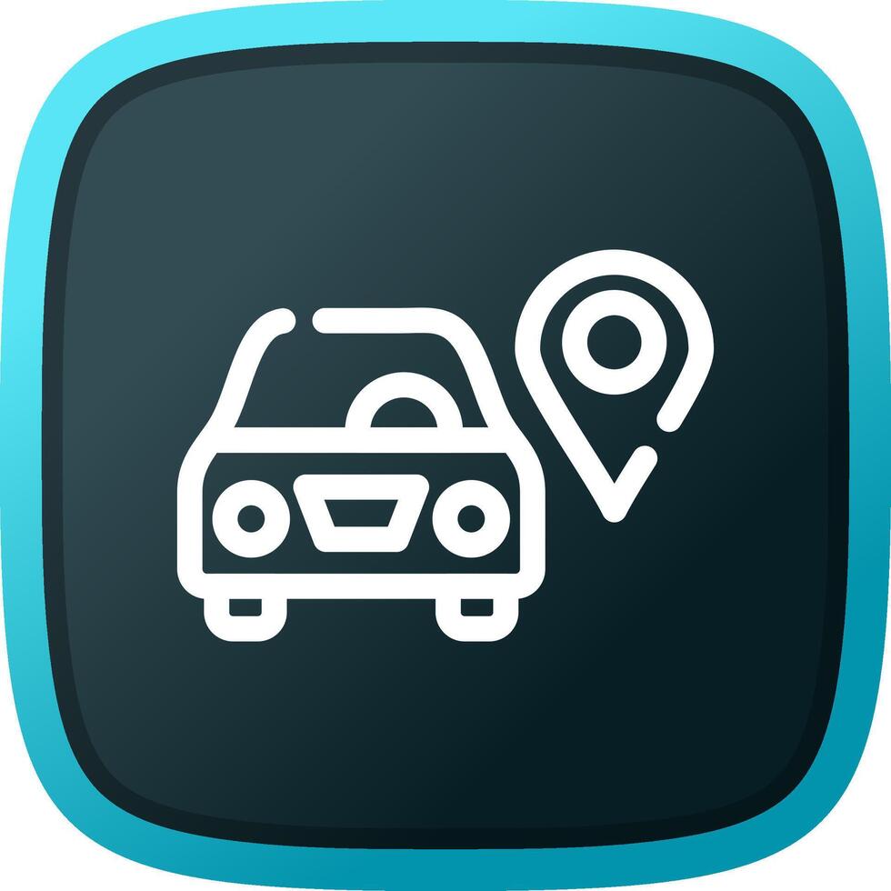 Car Location Creative Icon Design vector