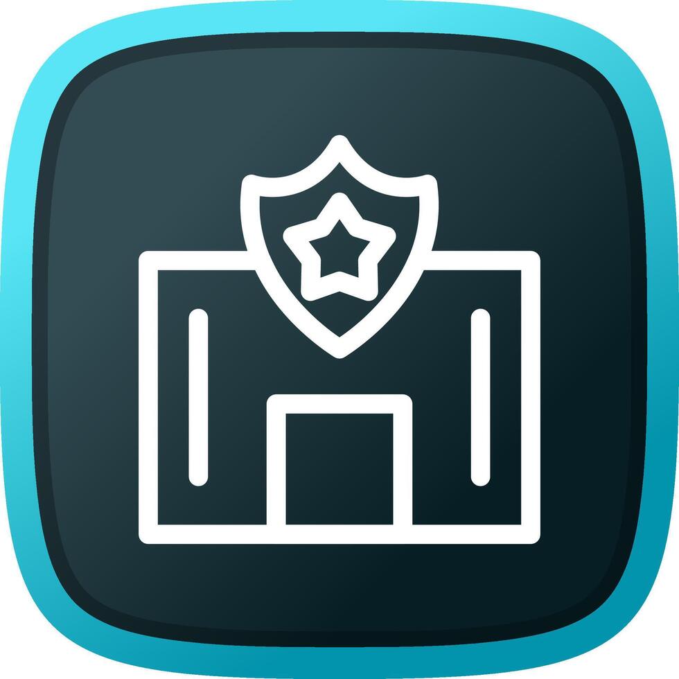 Police Station Creative Icon Design vector