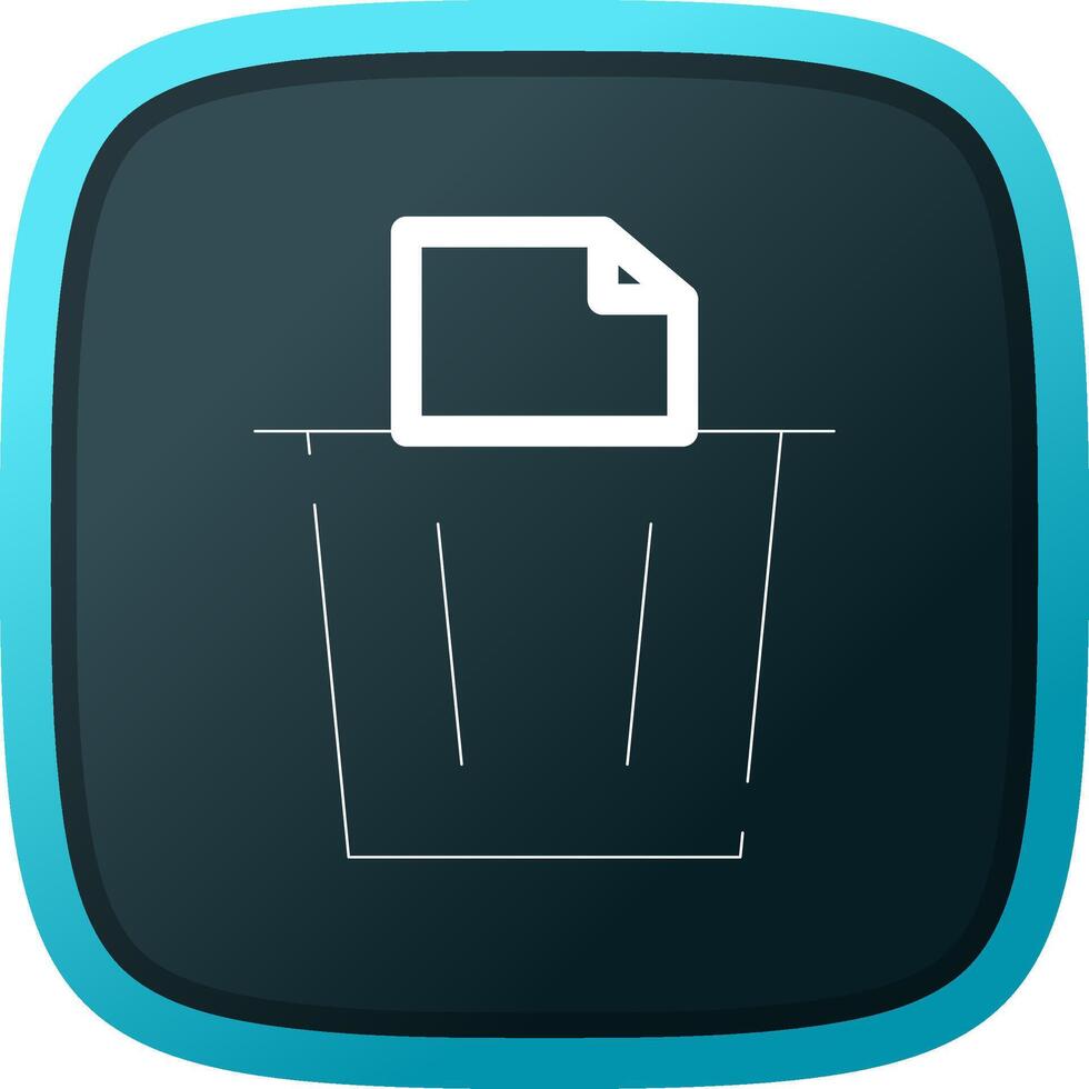 Paper Bin Creative Icon Design vector