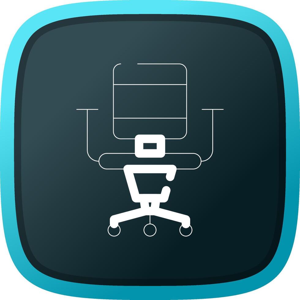 Office Chair Creative Icon Design vector