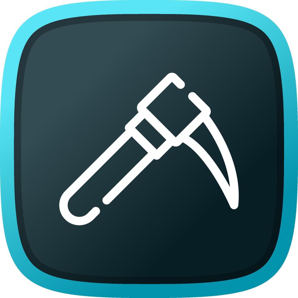 Pickaxe Creative Icon Design vector