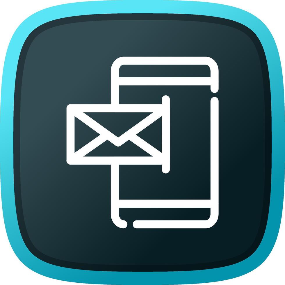 Mobile Email Creative Icon Design vector