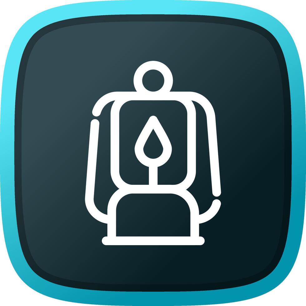 Oil Lamp Creative Icon Design vector