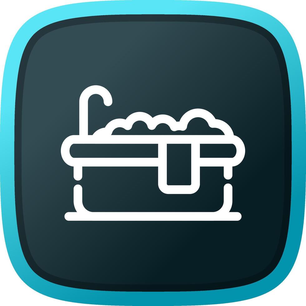 Bathtub Creative Icon Design vector