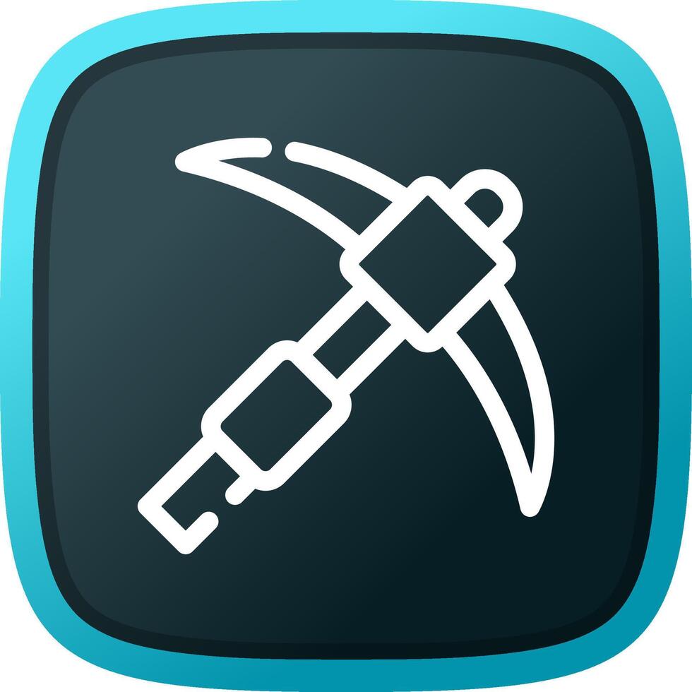 Pickaxe Creative Icon Design vector