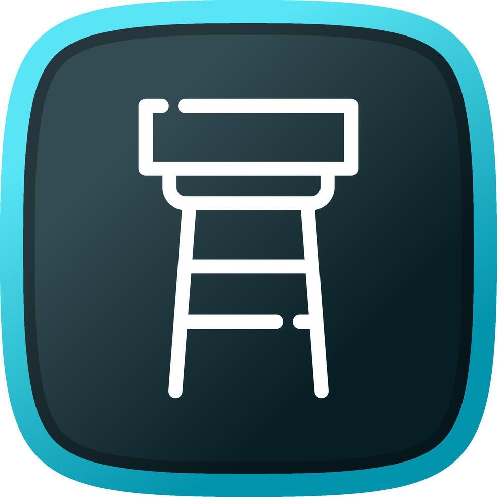 Stool Creative Icon Design vector