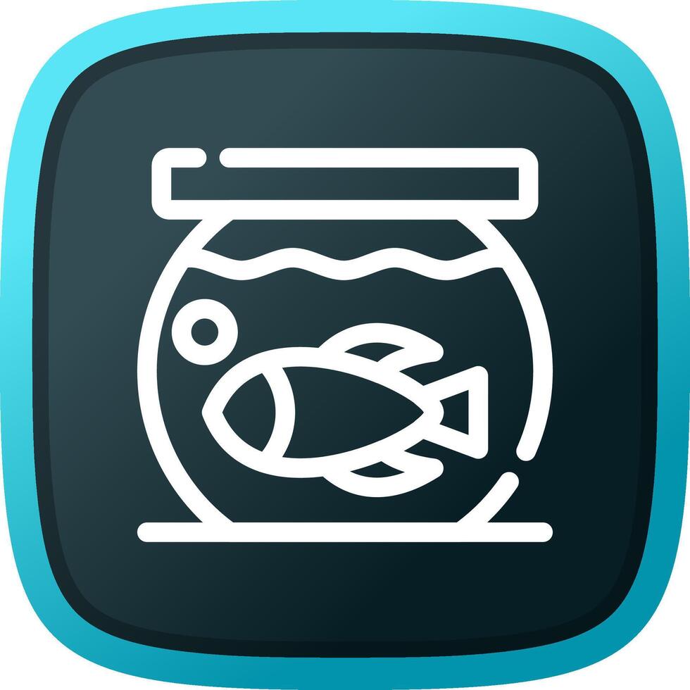 Fish Bowl Creative Icon Design vector