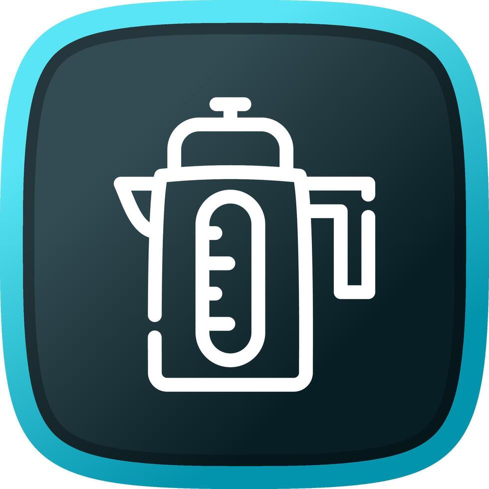 Electric Kettle Creative Icon Design vector