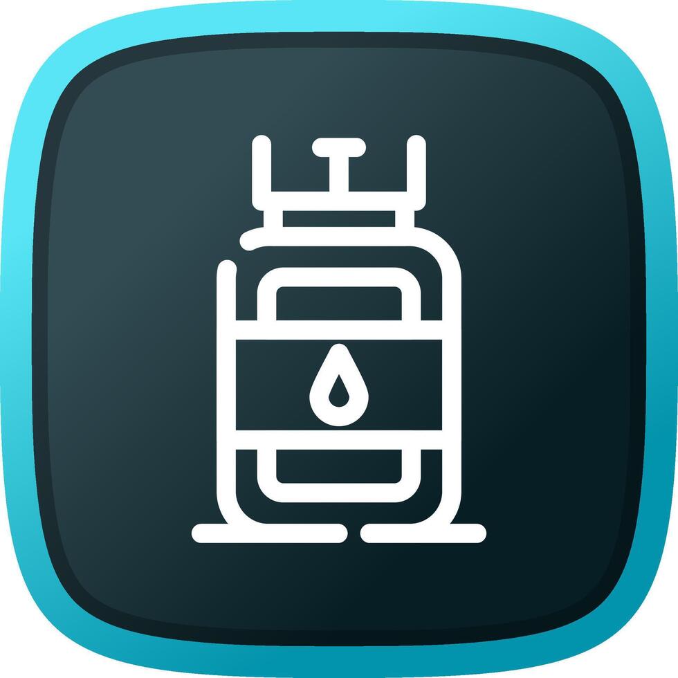 Gas Cylinder Creative Icon Design vector