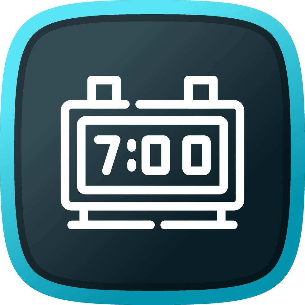 Digital Clock Creative Icon Design vector