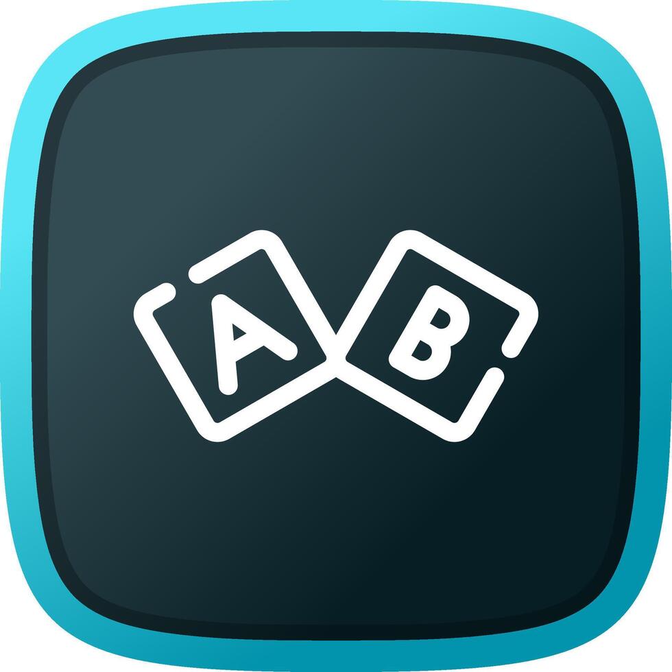 diseño de icono creativo de bloque abc vector