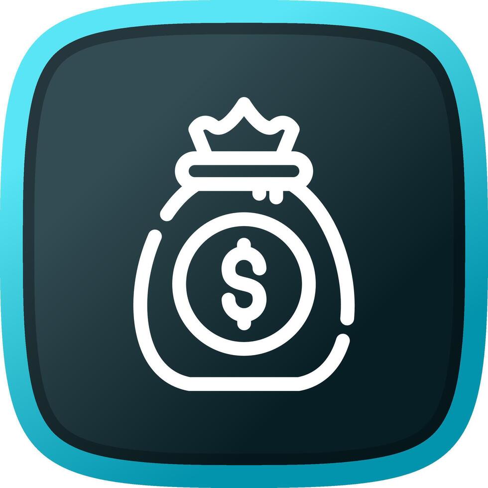 Money Bag Creative Icon Design vector