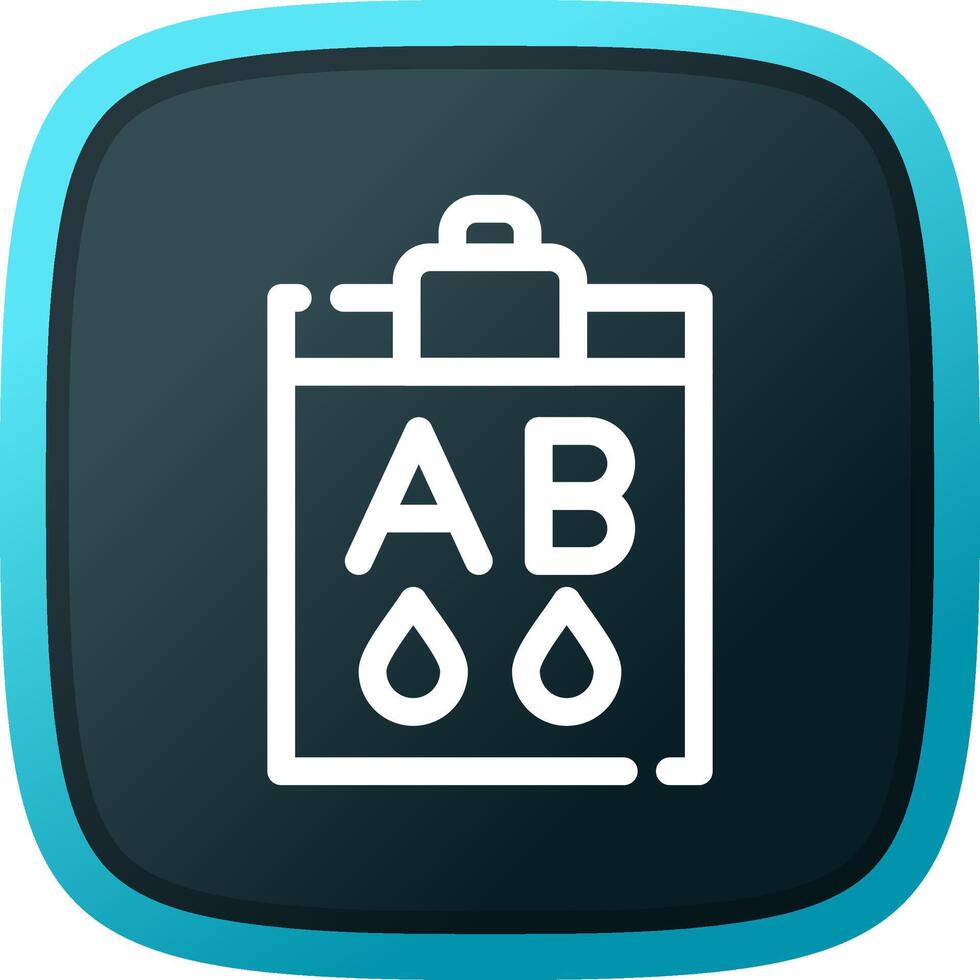 Blood Type Ab Creative Icon Design vector