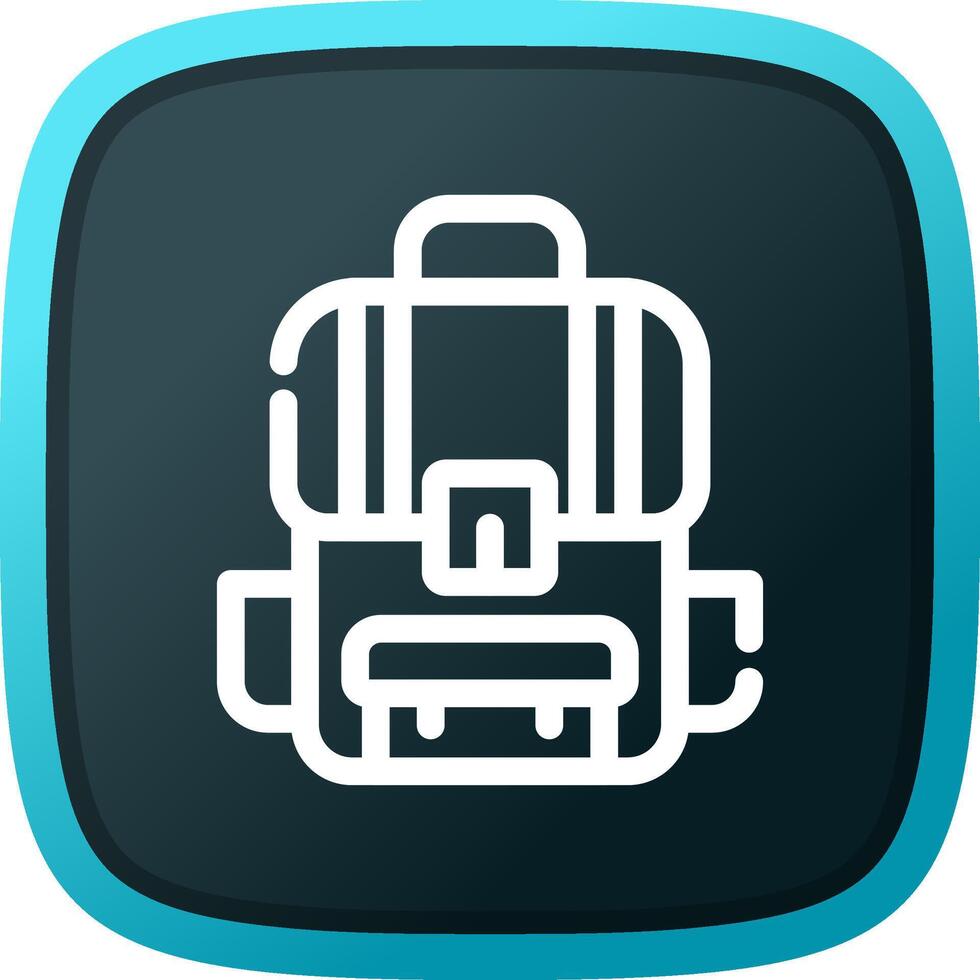 Backpack Creative Icon Design vector