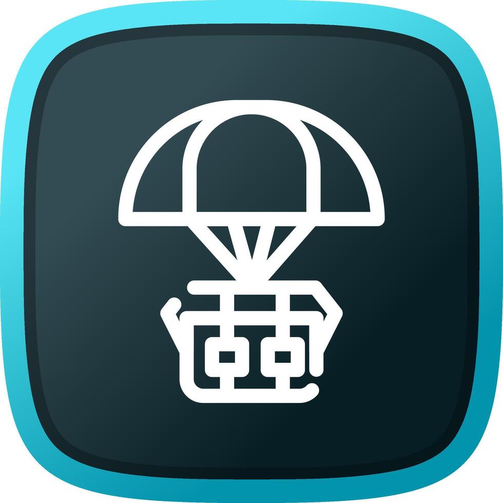Airdrop Creative Icon Design vector