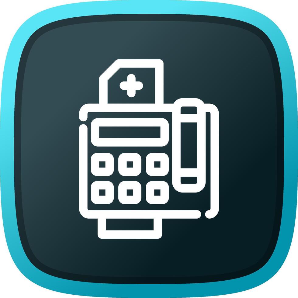 Fax Machine Creative Icon Design vector