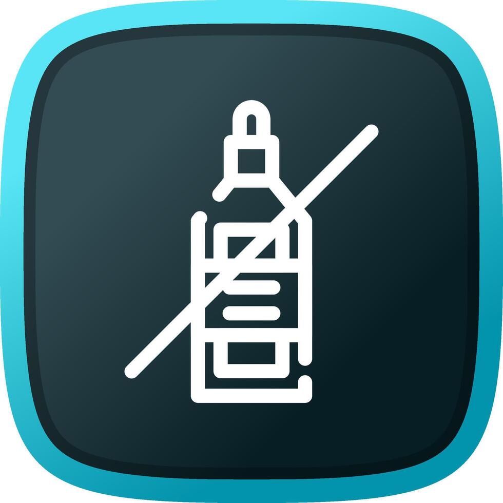No Wine Creative Icon Design vector
