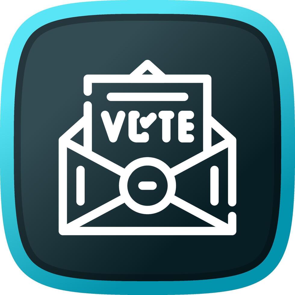 votar diseño de icono creativo vector