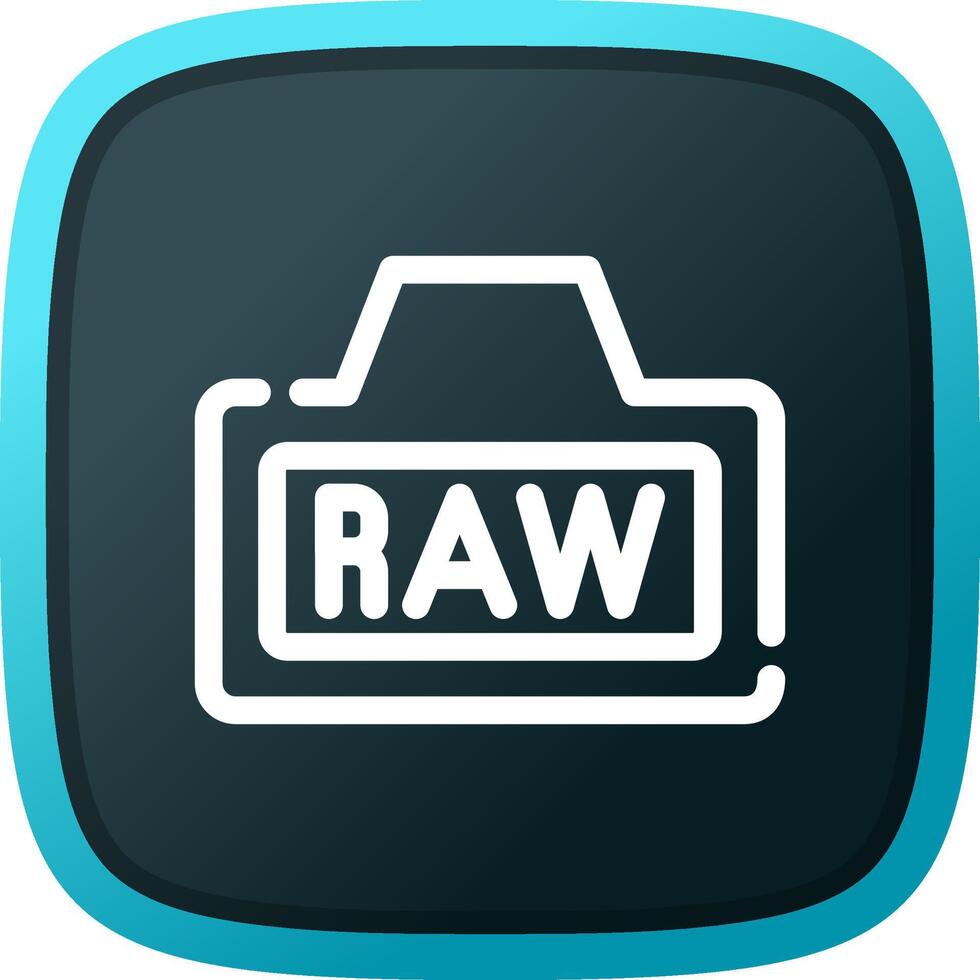 Raw Creative Icon Design vector
