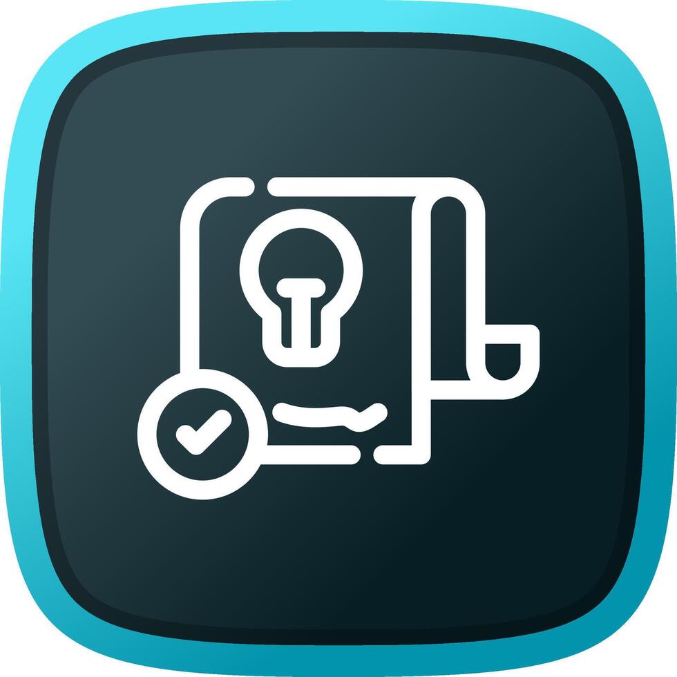 Patent Creative Icon Design vector