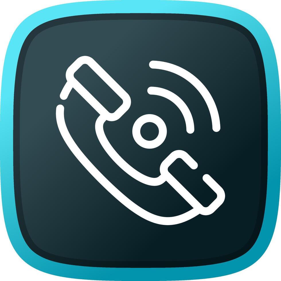 Phone Receiver Creative Icon Design vector