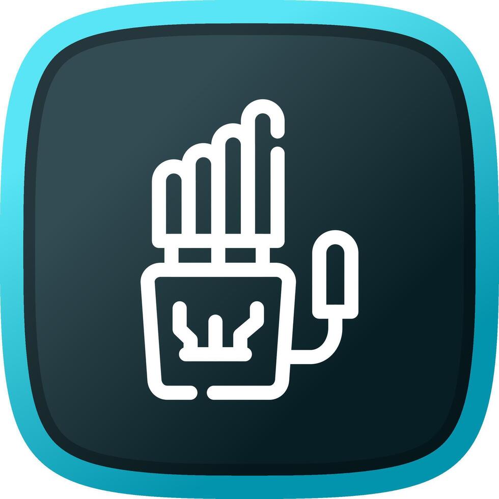 Robot Hand Creative Icon Design vector