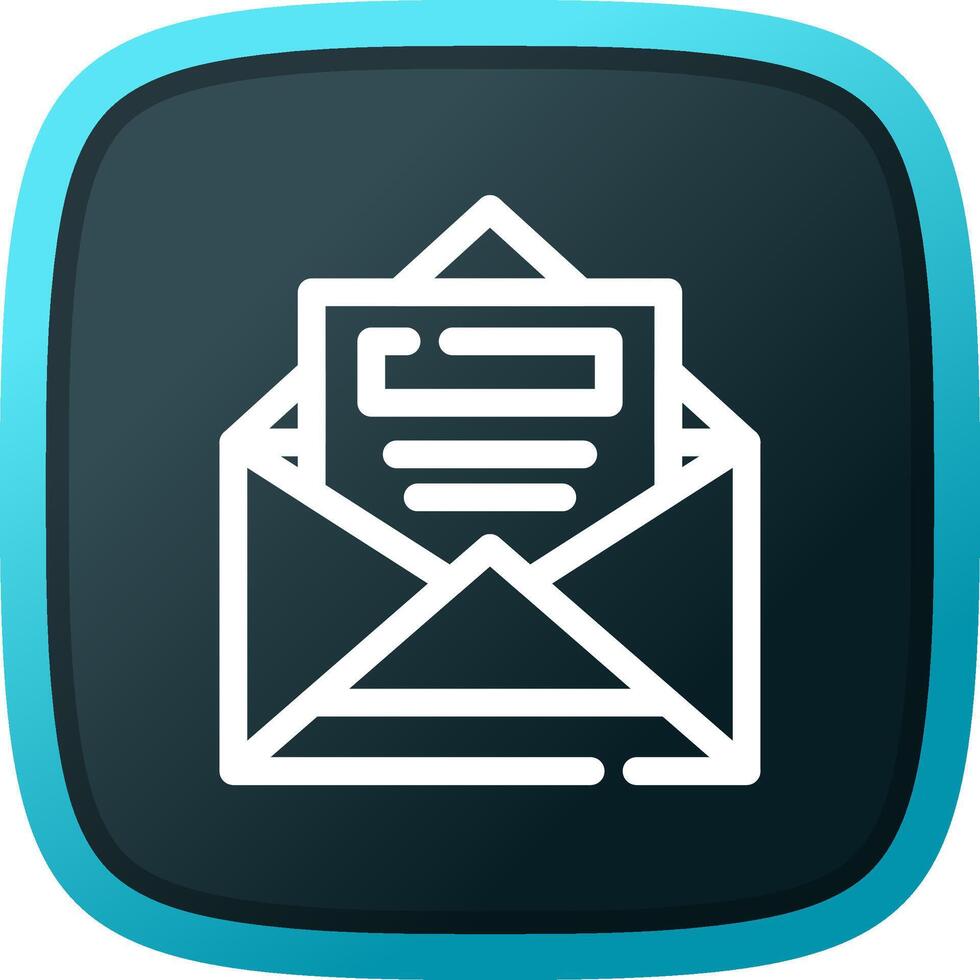 Open Email Creative Icon Design vector