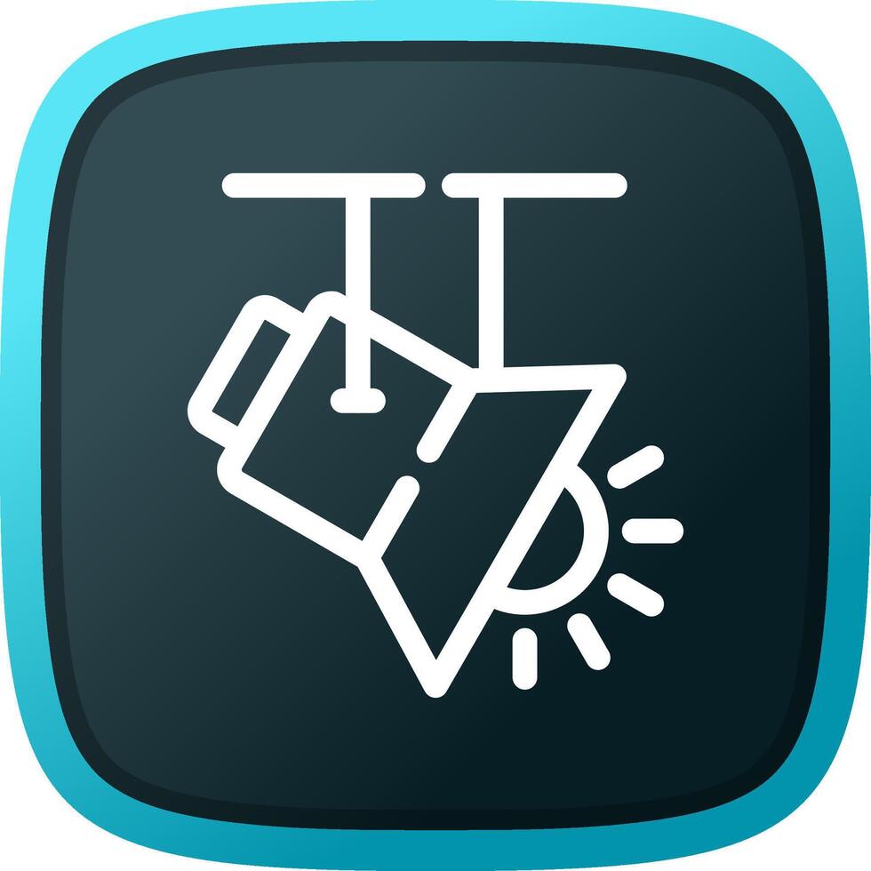 Spotlight Creative Icon Design vector