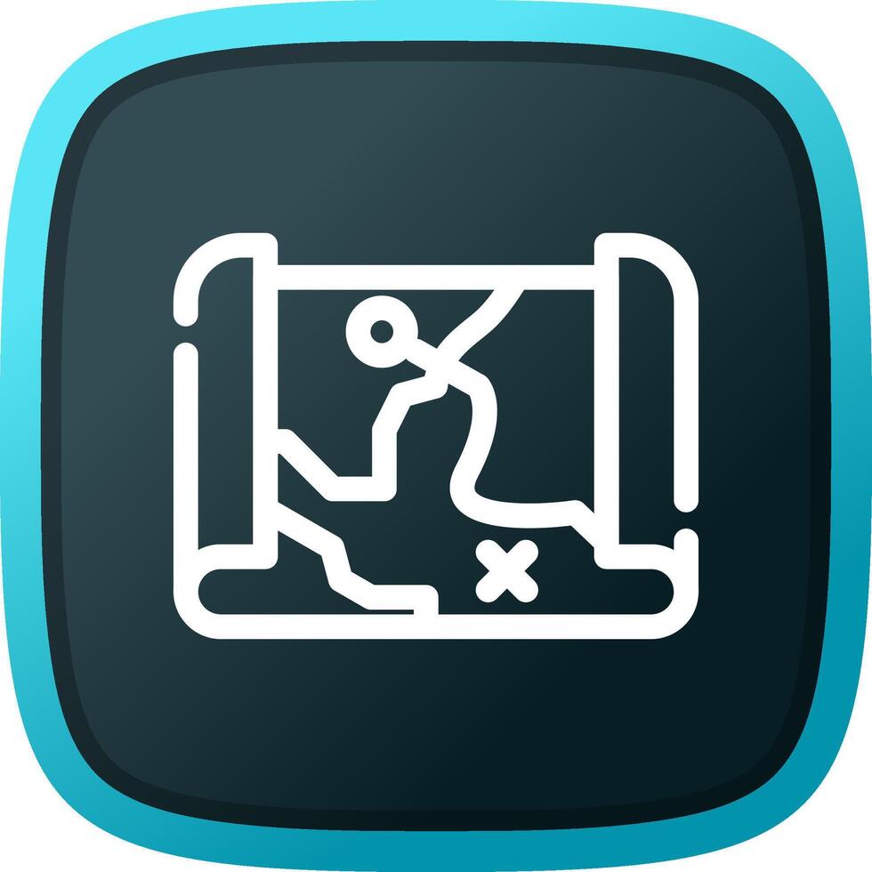 Treasure Map Creative Icon Design vector
