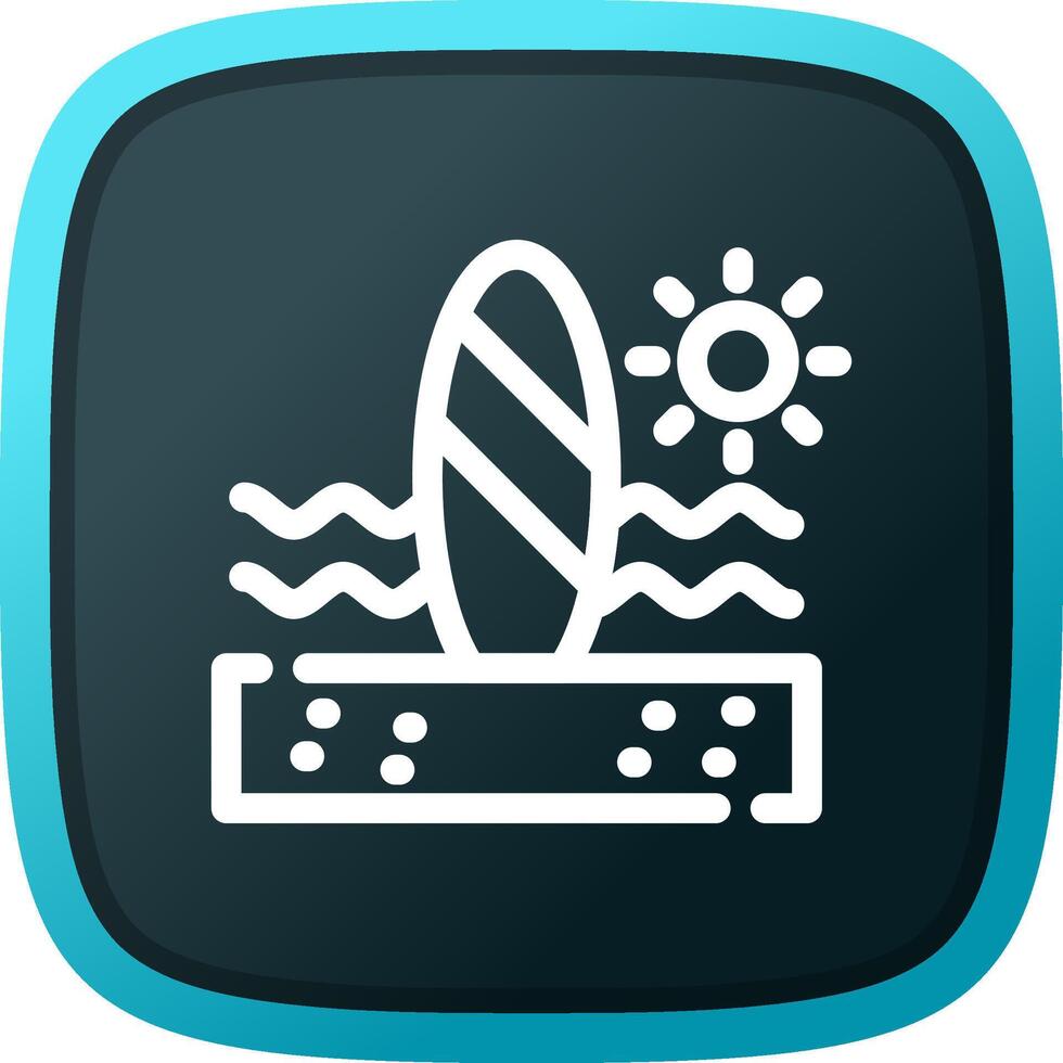 Paddle Surf Creative Icon Design vector
